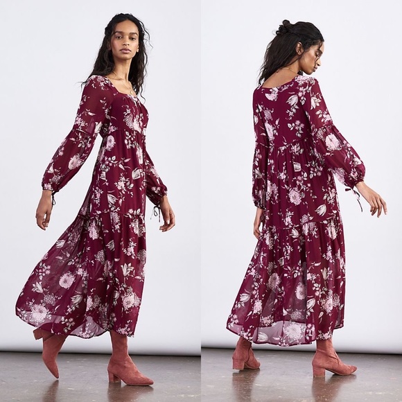 NWT Anthropologie Evelin Maxi Dress - Picture 1 of 8